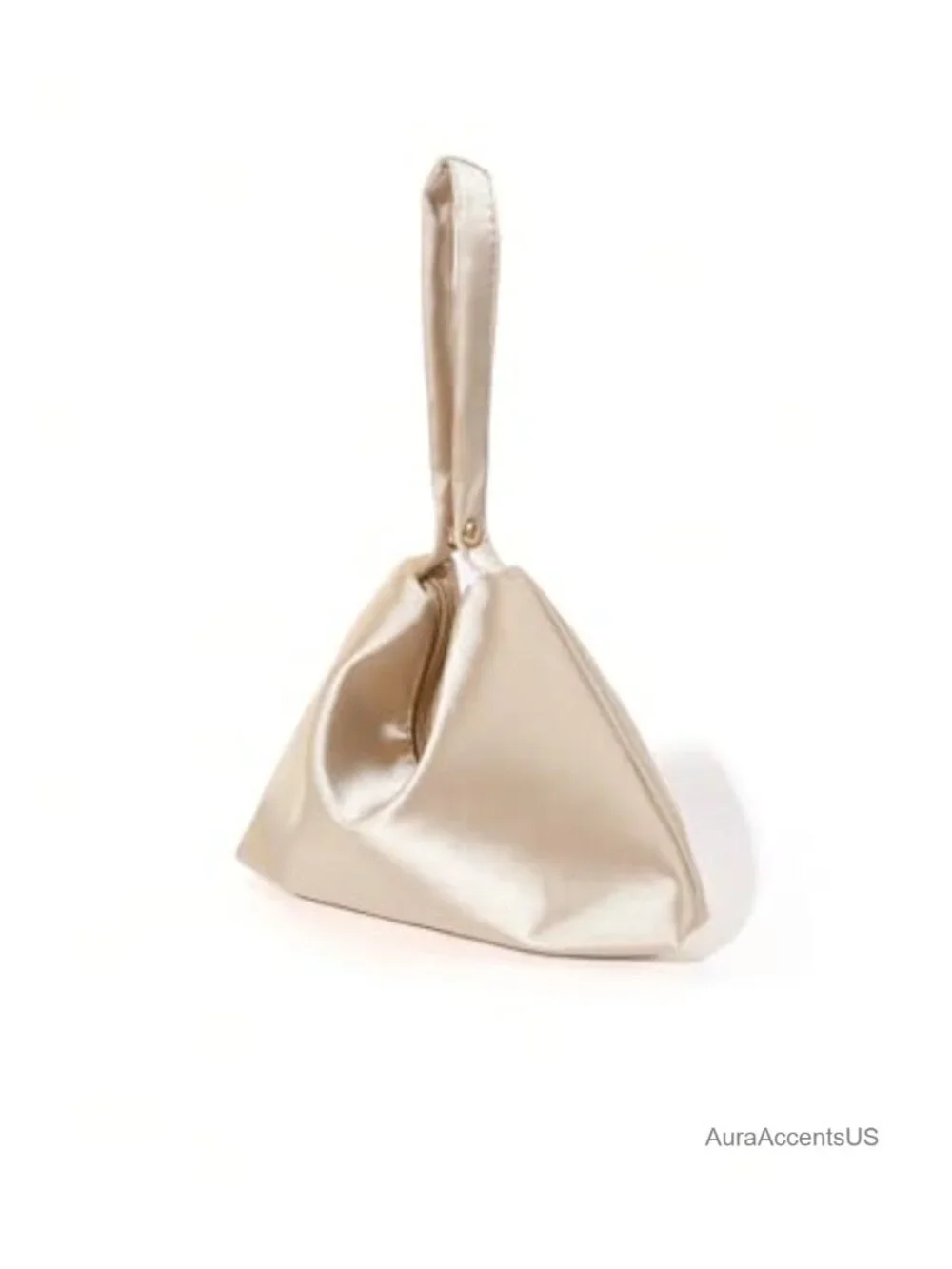 Satin Evening Clutch Purse Dumpling Handbag with Shoulder Strap